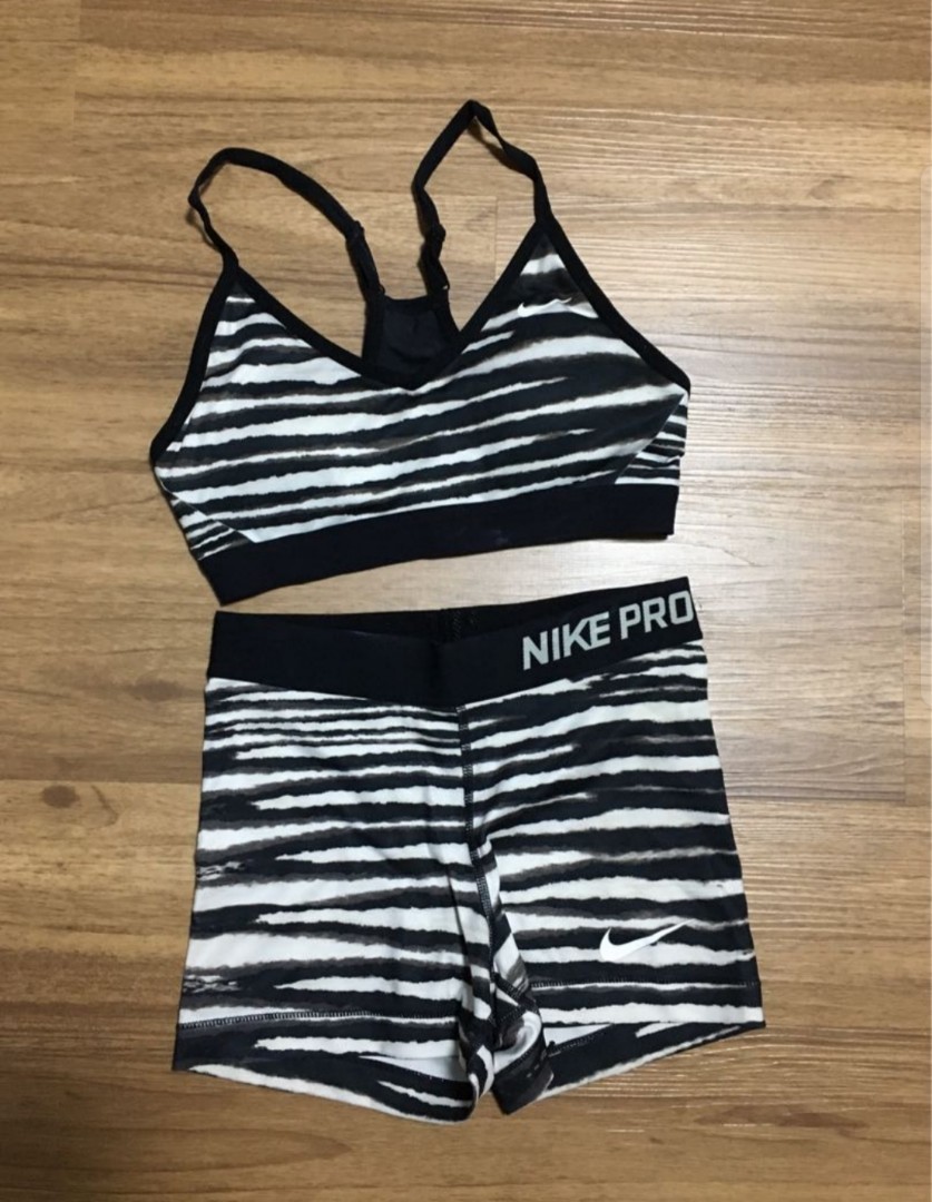 Nike pro zebra shop shorts