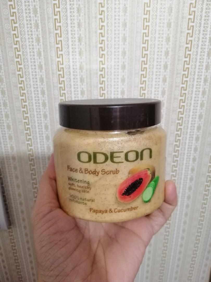 Odeon Face Body Scrub 300 Ml Beauty Personal Care Bath Body Body Care On Carousell