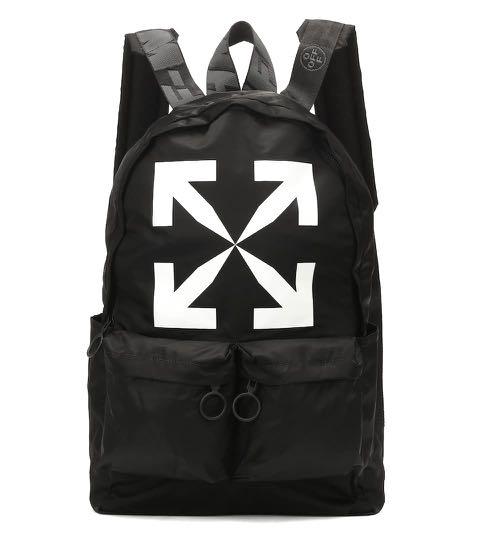 Off white arrow print backpack, Men's Fashion, Bags, Backpacks on ...