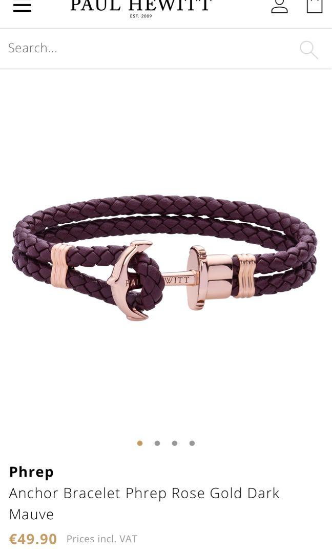 Buy PAUL HEWITT Men Anchor Bracelet PHREP with Leather Bracelet in Black  und Anchor in IP Black PH-PH-L-B-B-XXL Online at desertcartINDIA