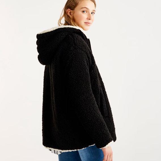 Pull and sales bear teddy jacket