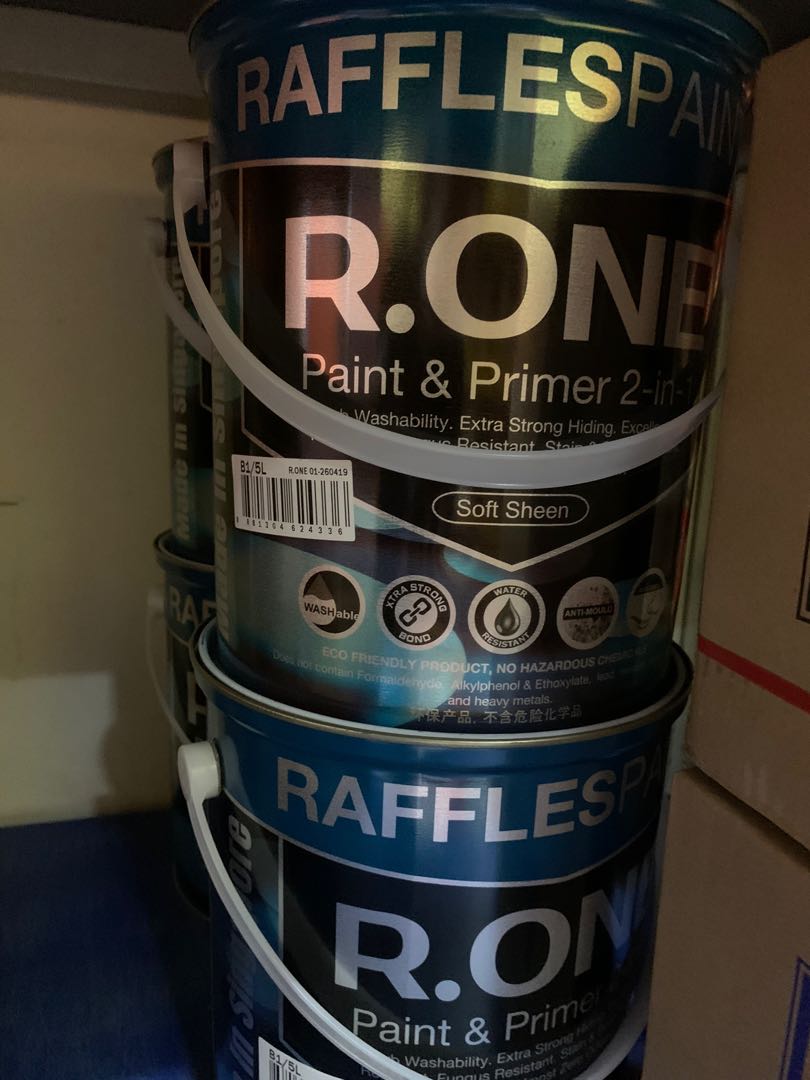 Raffles Paint R.One Emulsion 5L, Everything Else on Carousell