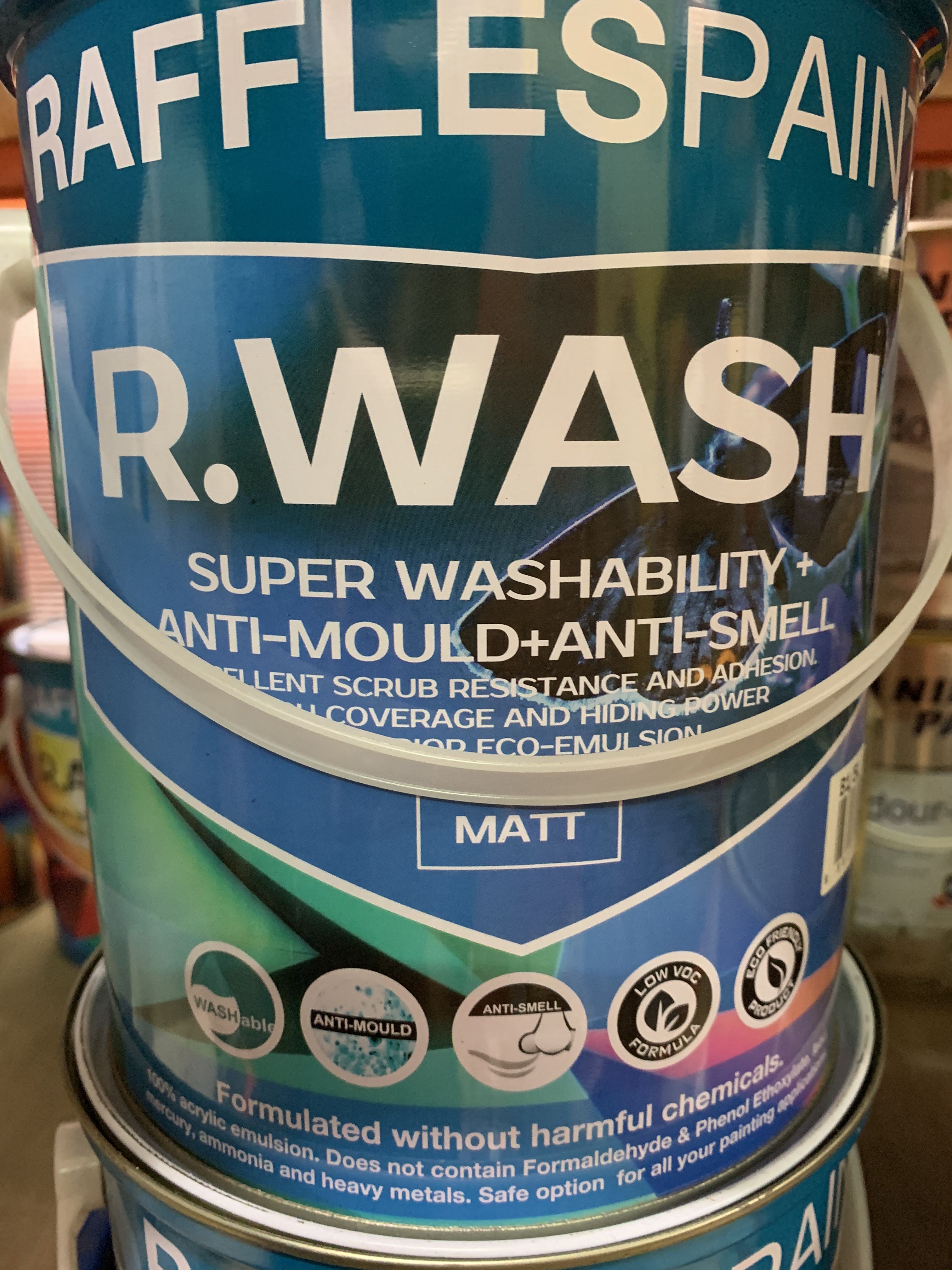 Raffles Paint R.Wash Emulsion 5L, Everything Else on Carousell