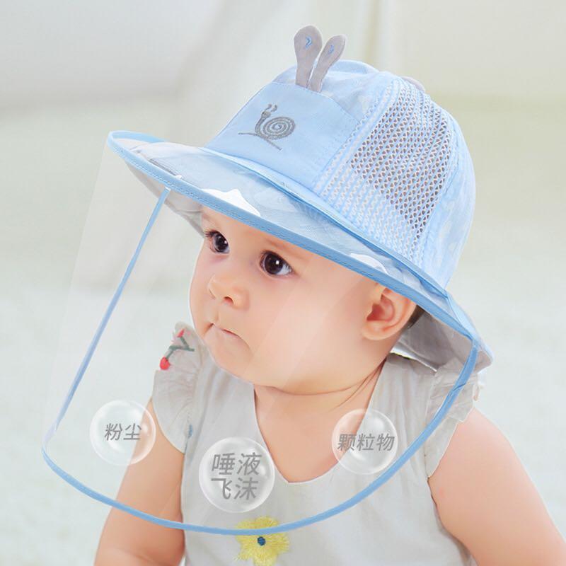 *READY STOCK* Baby Toddler Hat with Protective Face Shield. Breathable