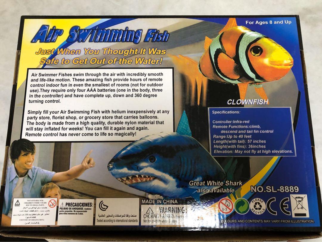 Remote control clearance helium balloon fish