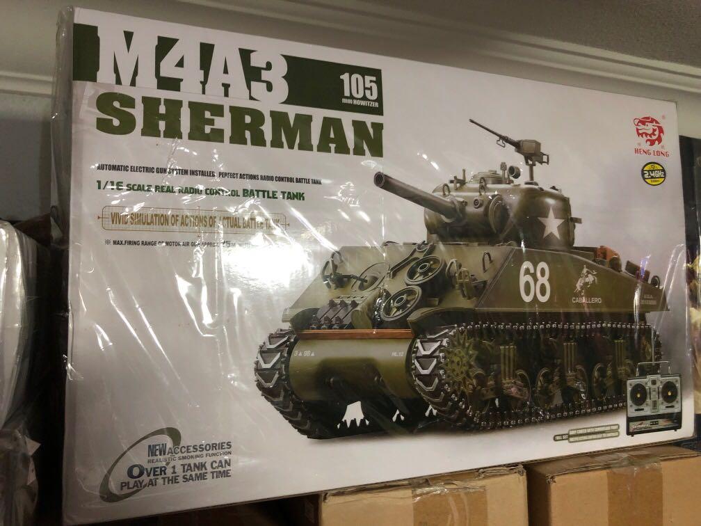 remote control sherman tank