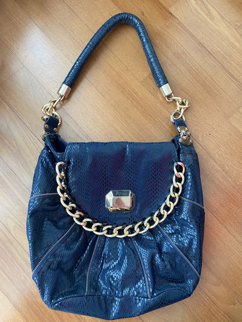 river island blue handbag