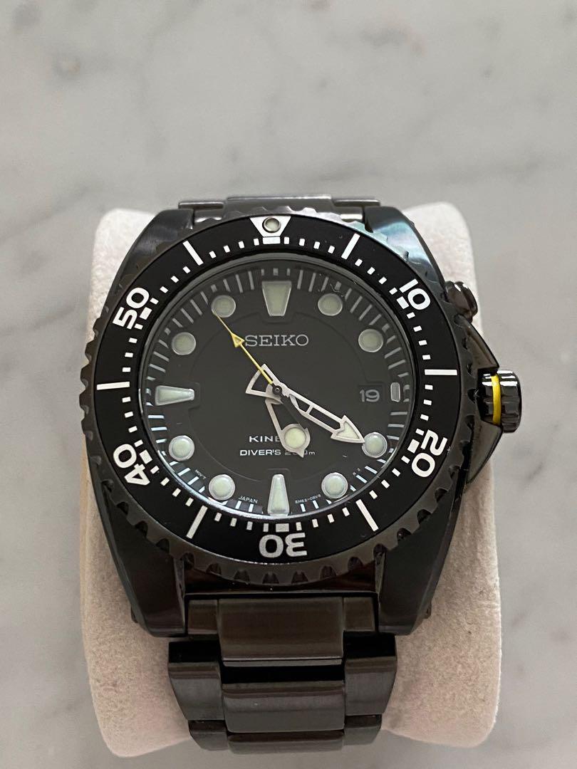 Seiko PVD Kinetic 5M62-0BL0, Men's Fashion, Watches & Accessories, Watches  on Carousell