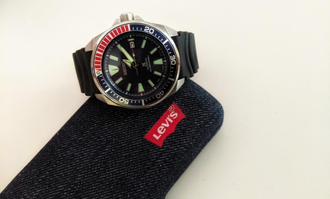 Seiko SRPB53J1 samurai prospex 200m pepsi bezel diver Men s Fashion Watches Accessories Watches on Carousell