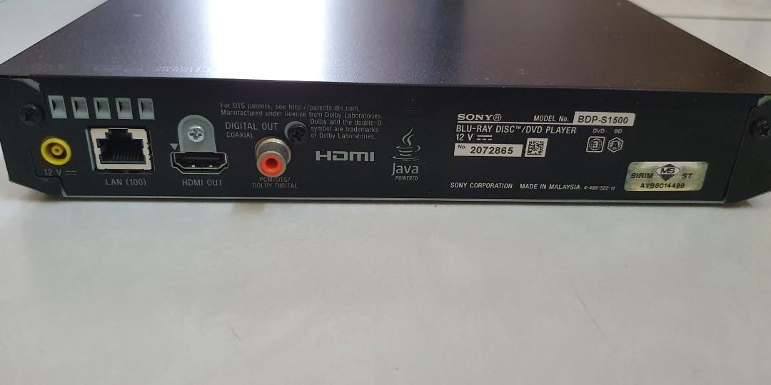 Sony BDP-S1500 Blu-Ray Player (Black) | Sony Bdp S1500 Blu-ray