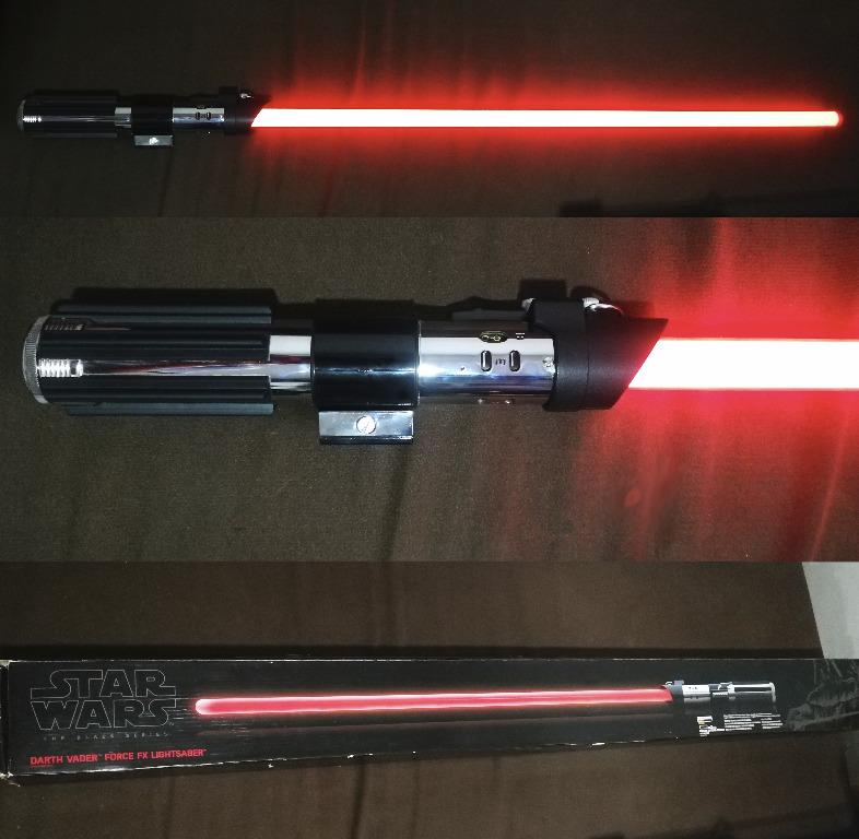 darth vader fx lightsaber black series