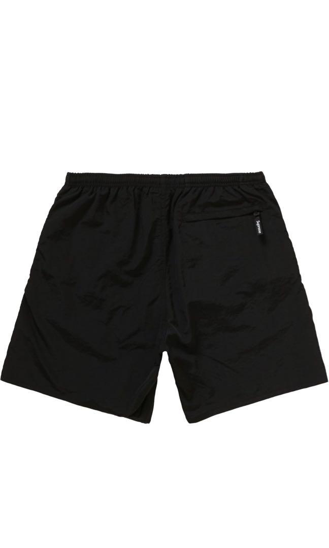 Supreme small box logo nylon water shorts black M, 男裝, 褲＆半截