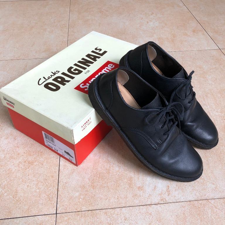 Supreme x Clarks Desert Mali Low / Black, Men's Fashion, Footwear