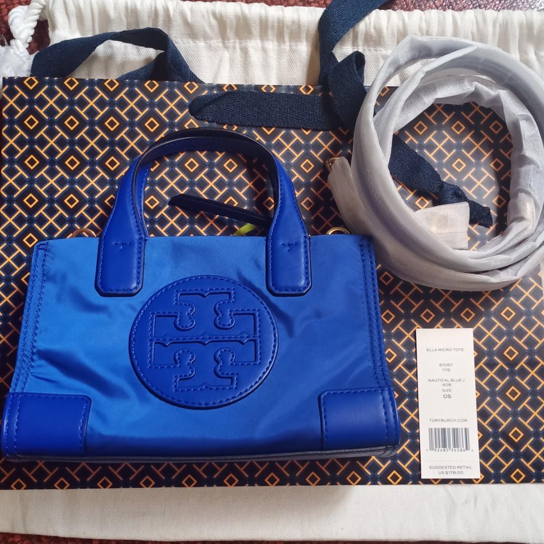 Tory Burch Ella Micro Tote, Luxury, Bags & Wallets on Carousell