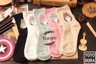 Trendy Totoro cotton socks