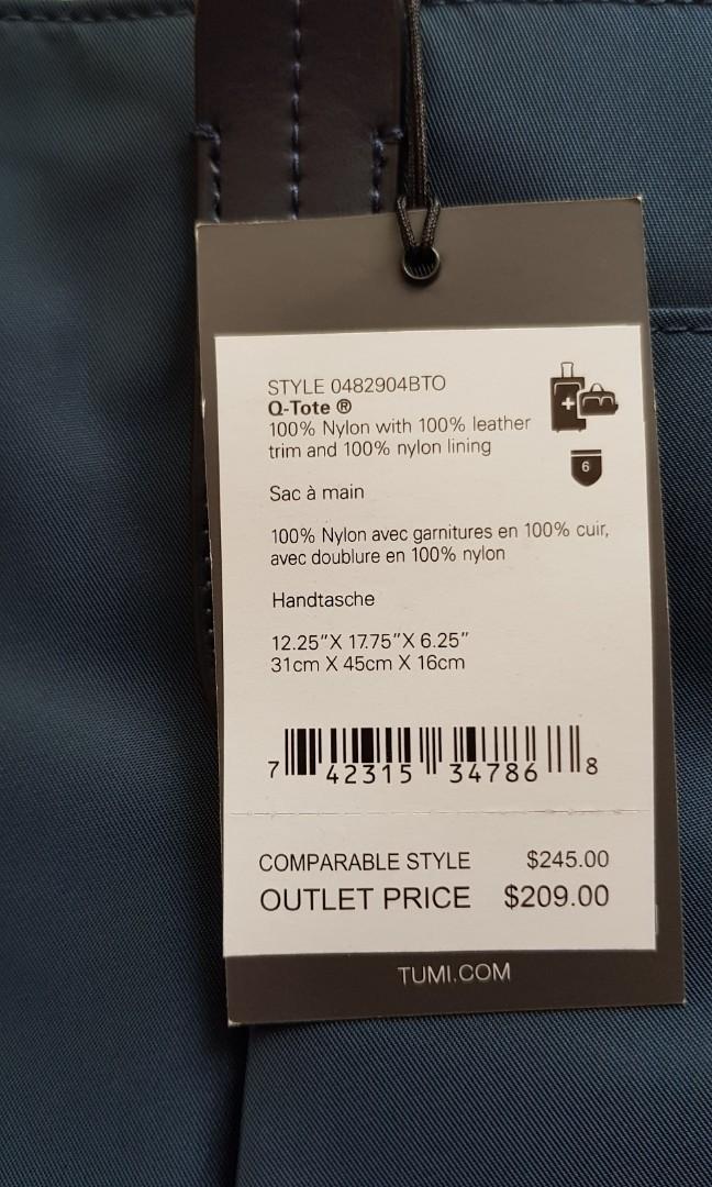 Tumi q tote discount outlet