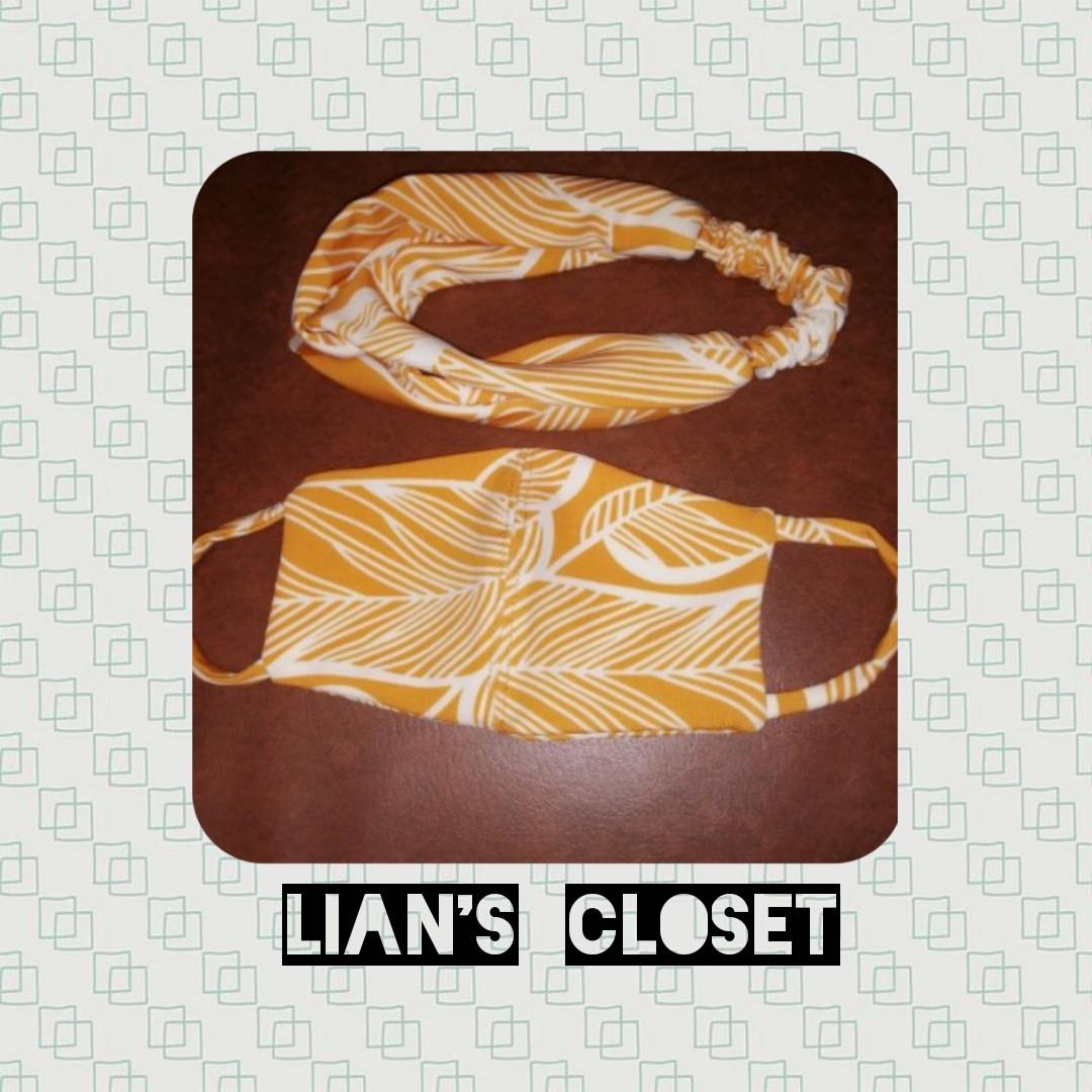 Turban and Mask set (Category: Scarves) located in Rizal. Submitted by ecalian (Listing ID 1008221977, Image 2). Description: Onhand! Onhand! The new normal fashion!.
