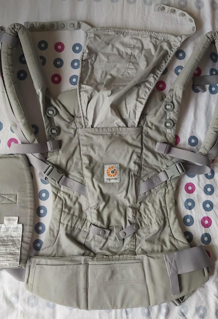 VGUC-EUC Authentic Ergo Adapt Carrier (Category: Carriers & Slings) located in Bacoor. Submitted by sorinmarkov (Listing ID 1008373788, Image 1). Description: For Sale: VGUC-EUC Authentic ERGO ADAPT Carrier Newborn-Toddler 7-45lbs With box and tagprice and manual Bought from SM for Php9,499 Selling for Php5999 flaw: stain on the nape part due to storage (pls check last pic) FREEBIES!!! 3 pairs extra drool pads MOP: BPI, BDO, Lalamove Purchase ser