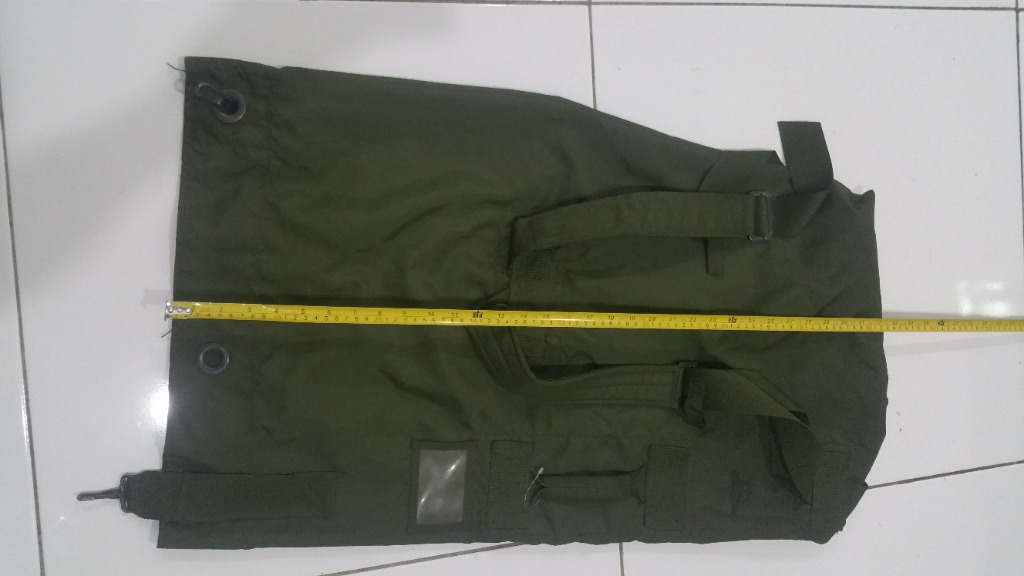 Vintage Korean Army Duffel Bag, Men's Fashion, Tops & Sets, Vests on