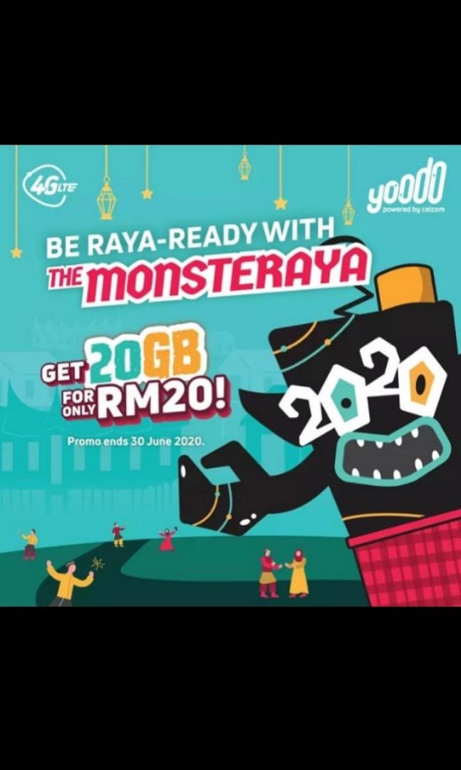 Yoodo Free Prepaid Simcard Simkad Tunetalk Celcom Unlimited Mobile Data Ewallet Voucher Reload Topup Reward Promo Sim Postpaid Everything Else Others On Carousell