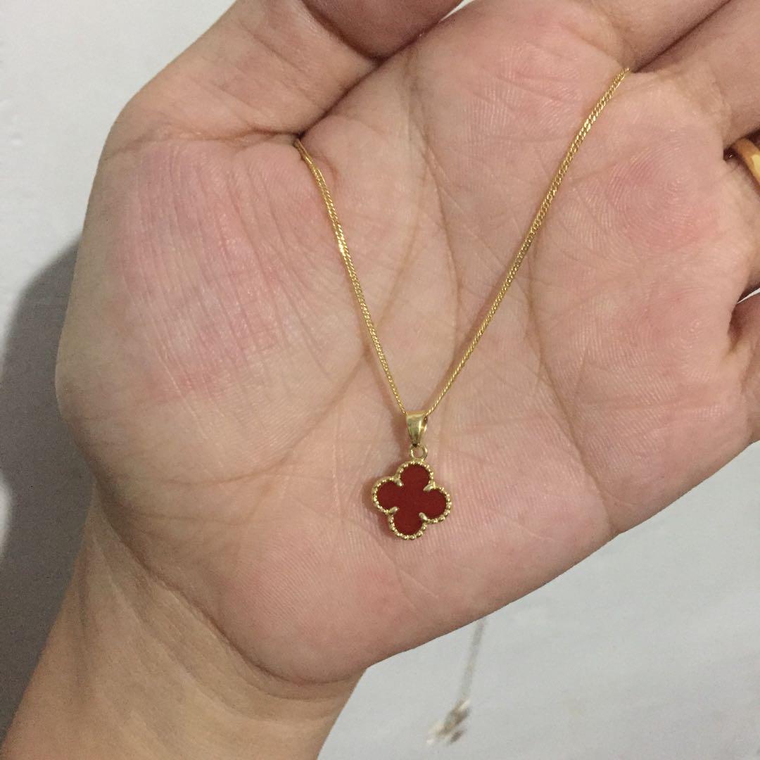 Vca necklace red cheap