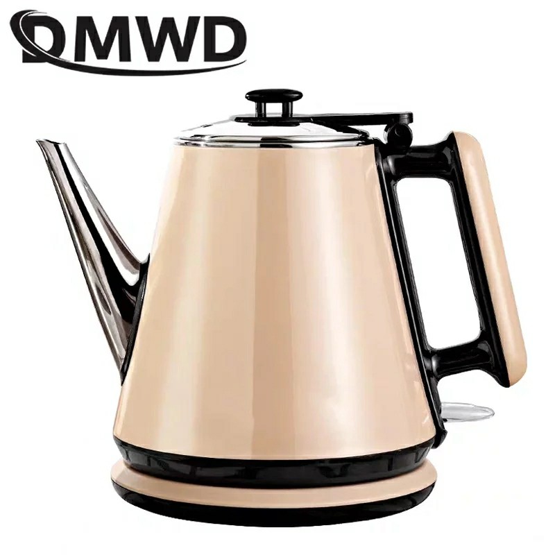 1L Electric Kettle Long Spout Mouth Automatic Power Off Travel Mini