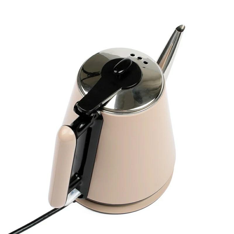 1L Electric Kettle Long Spout Mouth Automatic Power Off Travel Mini