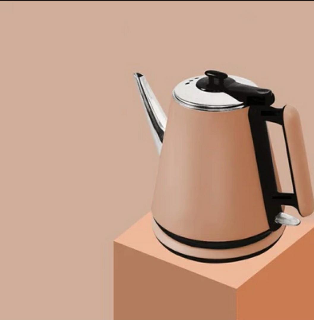 1L Electric Kettle Long Spout Mouth Automatic Power Off Travel Mini