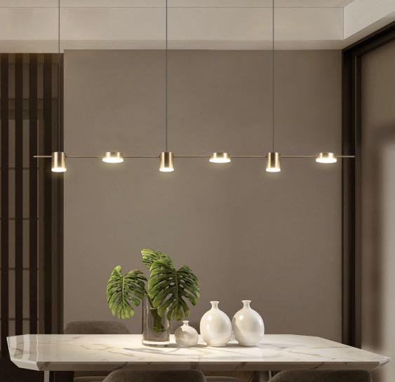 Designer Chandelier Gold Dining Lights, Pendant Light Dining Table Singapore