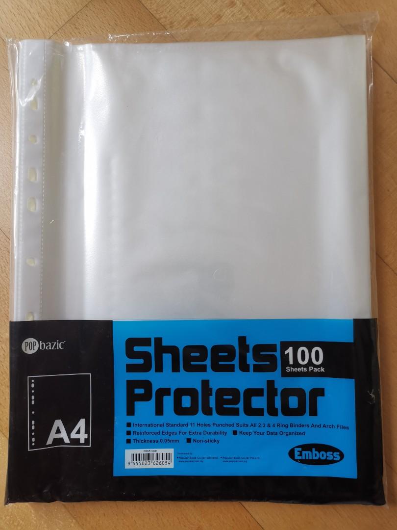 50 Pack Sheet Protectors, 11 Hole Sheet Protectors For 2, 3, 4