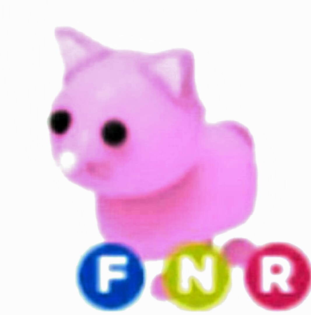 Adopt Me Fnr Neon Pink Cat Toys Games Video Gaming In Game Products On Carousell - roblox adopt me ginger cat worth