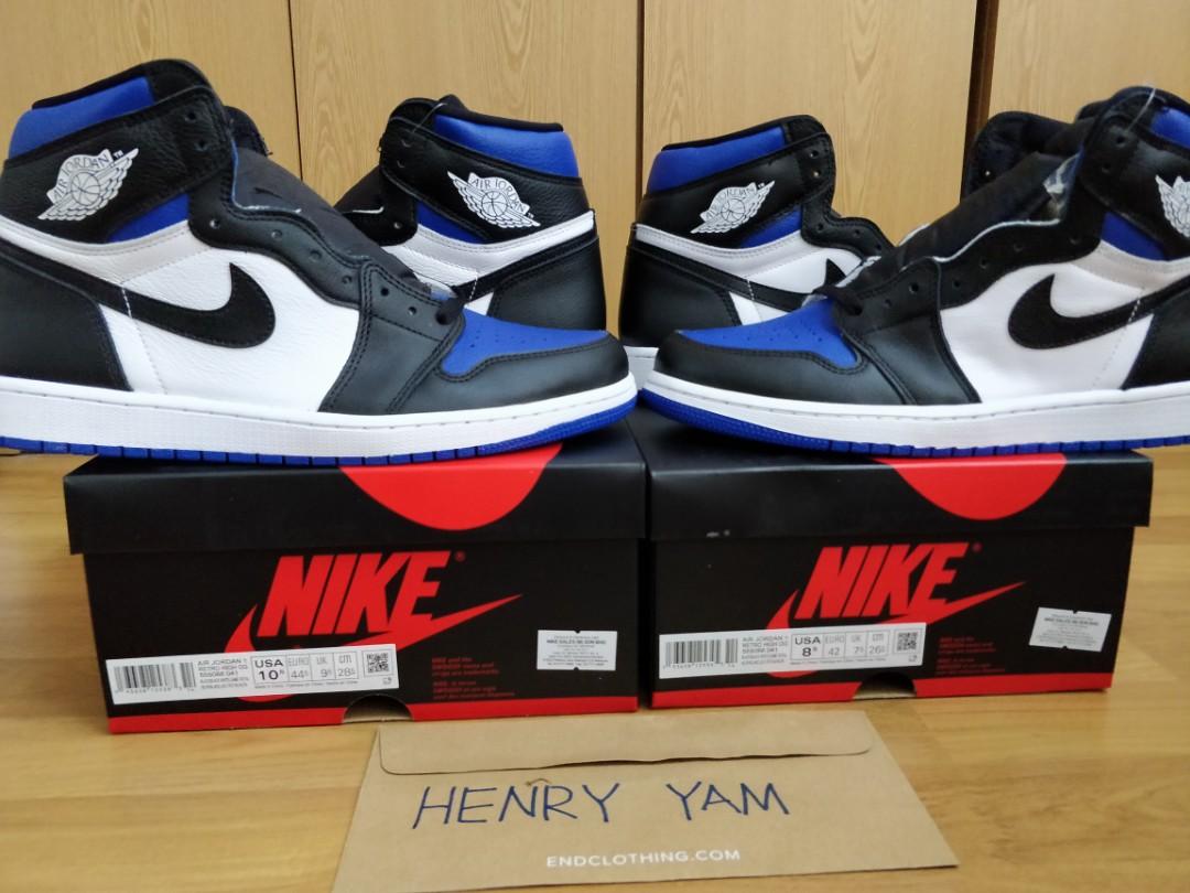 Air Jordan 1 Royal Toe Free Postage Men S Fashion Footwear