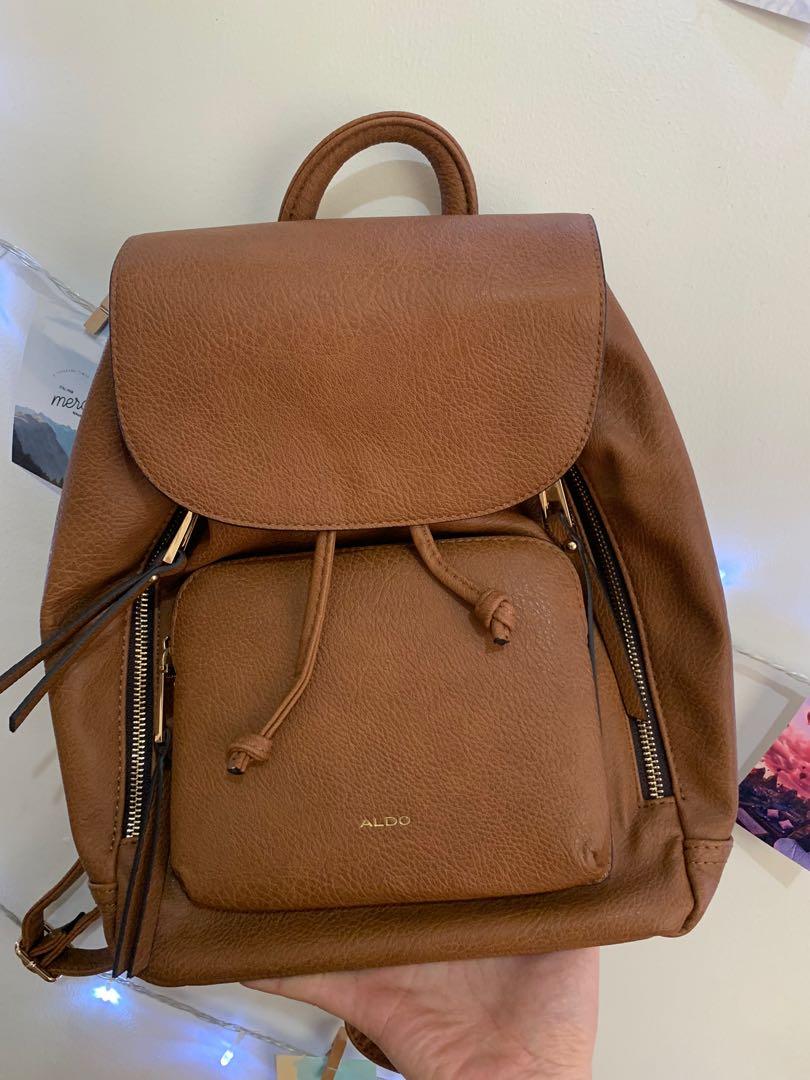 aldo brown backpack