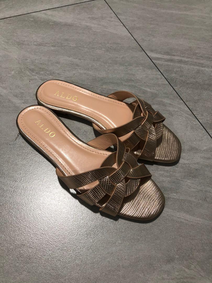 Aldo rose gold discount sandals