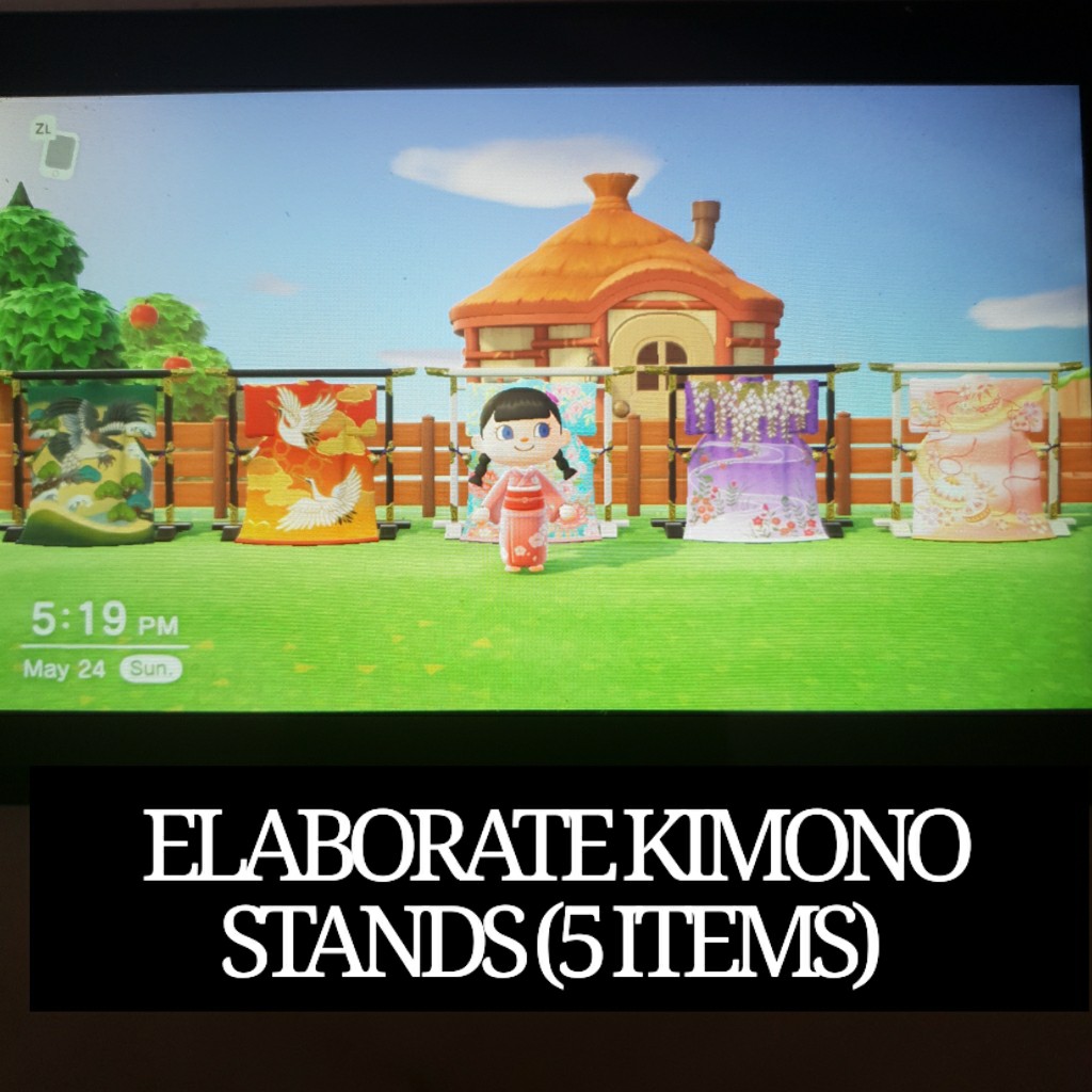 Animal Crossing Elaborate Kimono Stand Furniture Set, Video Gaming