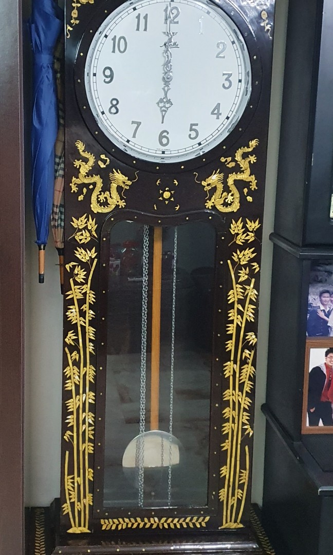 Moathe Antique 7ft Moathe Grandfather Clock, Furniture & Home Living ...