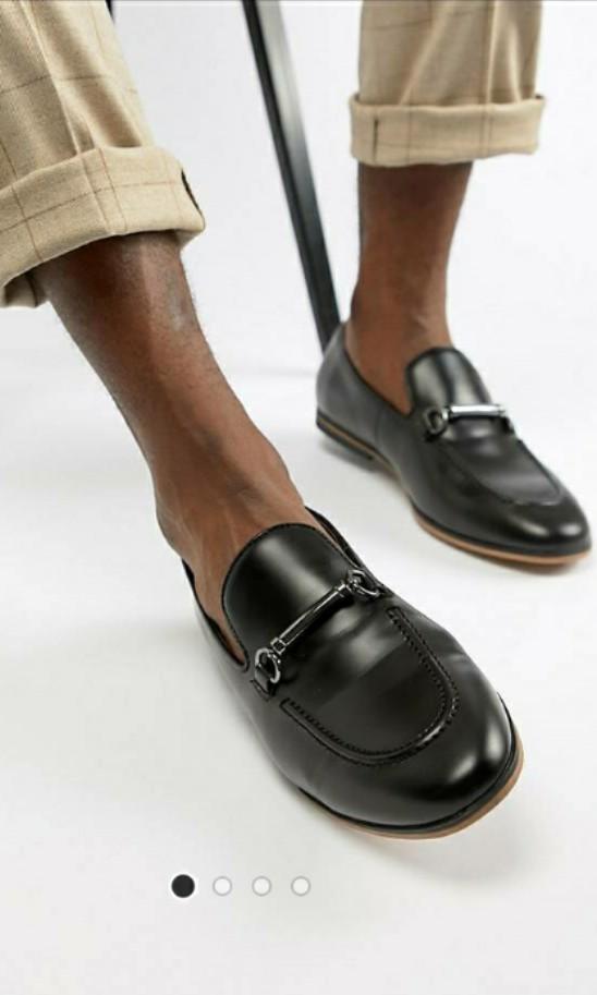Asos mens black shoes clearance