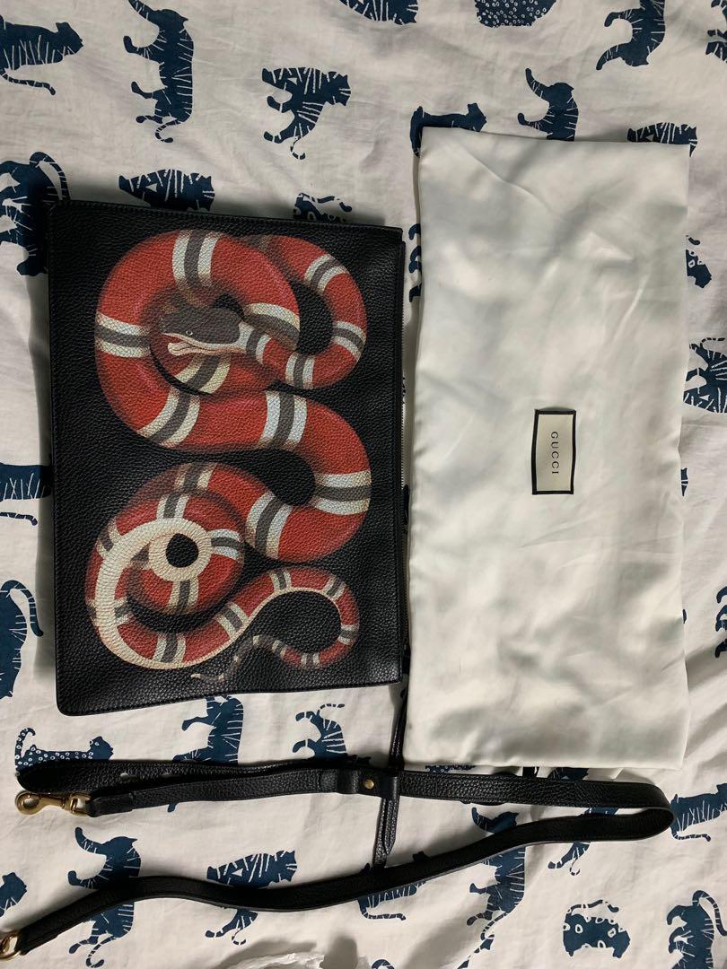 gucci snake print bag