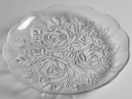 Glass plated deals rose