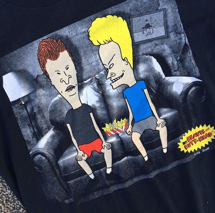 beavis shirt over head