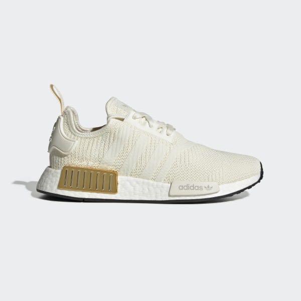 White and hotsell gold nmd