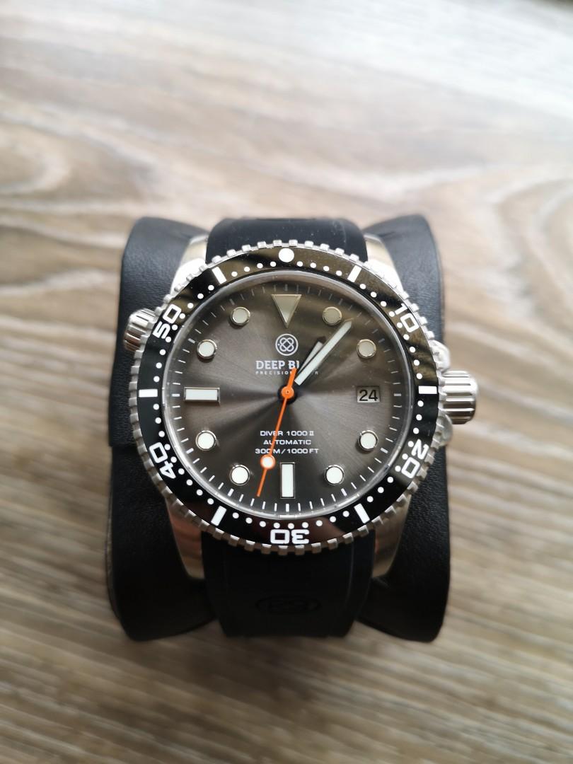BNIB Deep Blue Diver 1000 40mm Diver Watch