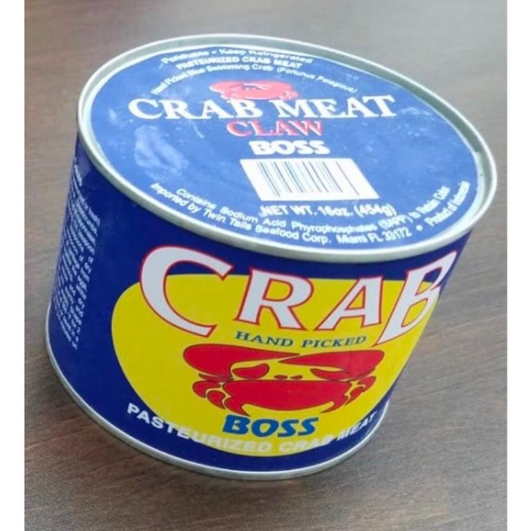 BOSS 罐裝蟹拑肉 1磅/罐( CLAW) FR. CRAB MEAT ( CLAW) 1LB/TIN, 嘢食 & 嘢飲, 包裝食品
