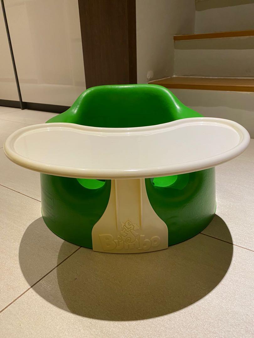 bumbo seat with tray green