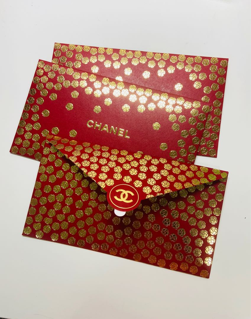 2023 Chanel red ang pow  red packet  1 set 8 pieces Luxury Accessories  on Carousell