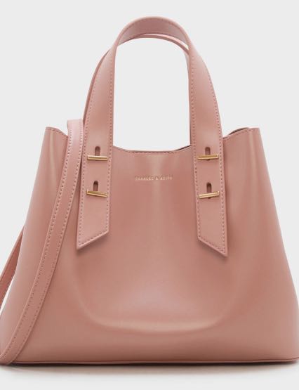 Charles & keith hot sale embellished slouchy handbag