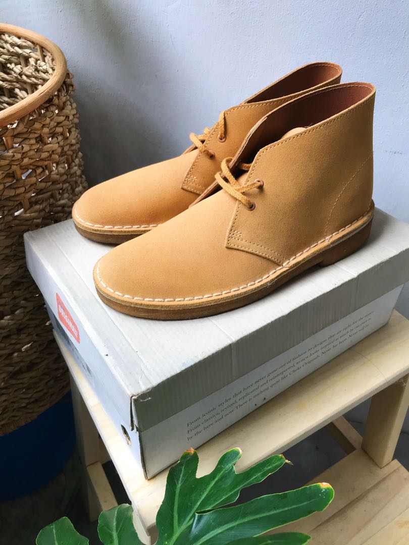 clarks wheat suede