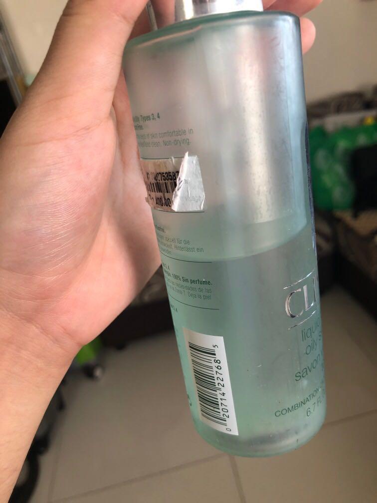 Clinique Facial Wash (Category: Face Care) located in Manila. Submitted by joyspreloved18 (Listing ID 1008451528, Image 3). Description: Good for oily skin 60% left.