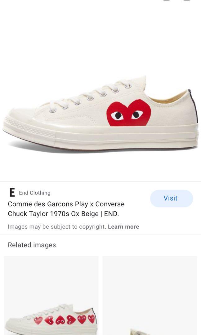 Cdg converse 2024 end clothing
