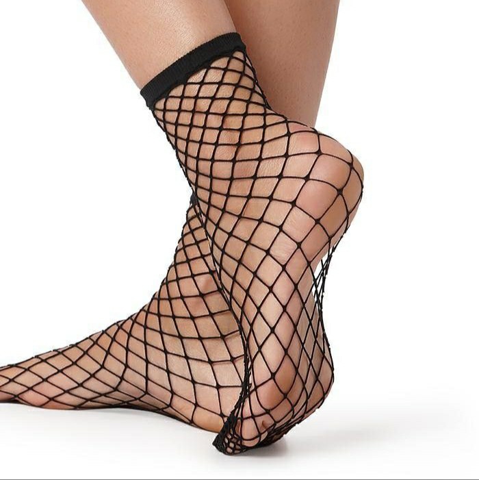 Cotton On Black Fishnet Socks